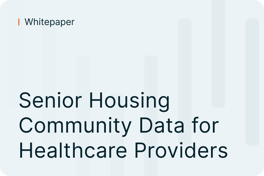 Senior Housing Community Data for Healthcare Providers